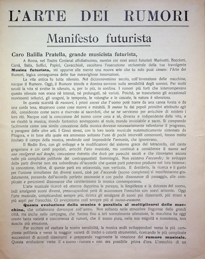 8900 arte dei rumori prima tiratura 01