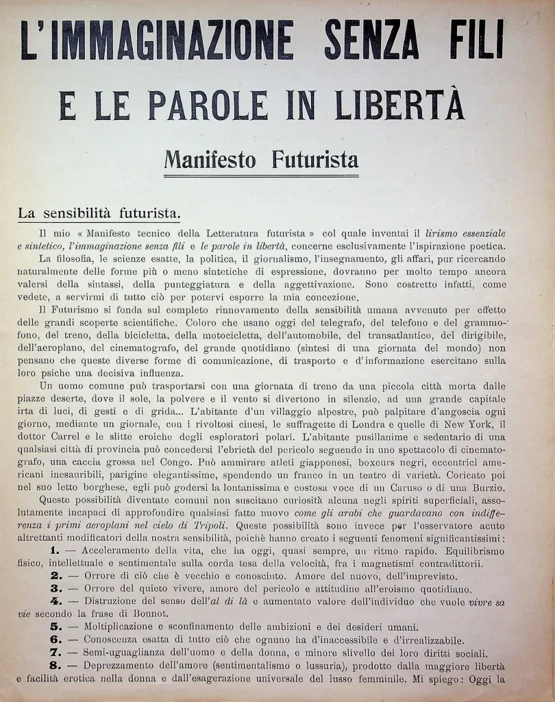 9400 immaginazione senza fili e le parole in liberta 01