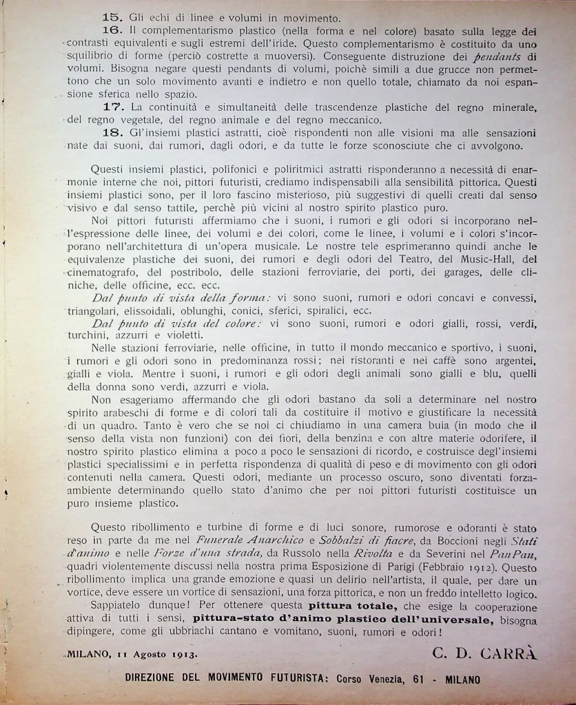 9800 la pittura dei suoni rumori odori prima tiratura 03