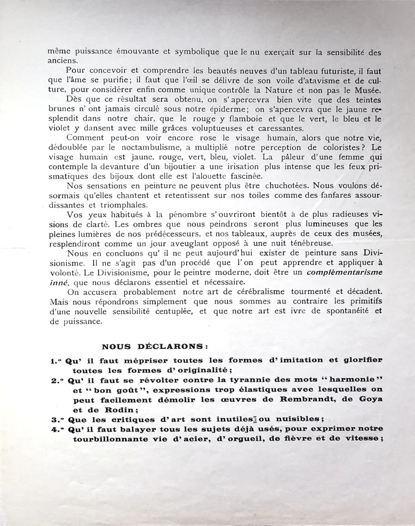 2500 manifeste des peintres futuristes prima tiratura 03
